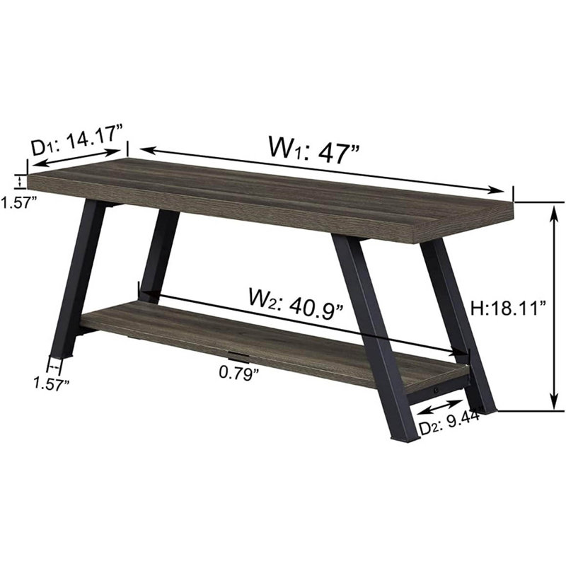Bench, Dark Grey
