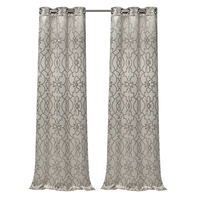 Manervia Blackout Curtain Pair, Linen/Taupe
