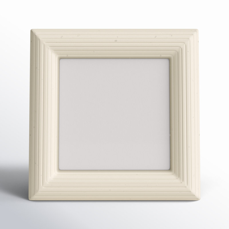 Zuriah Bone Matte Picture Frame, 4" x 4", Ivory