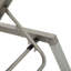 Méridiennes à dossier en maille grise pour le plein air, chaises à dossier en maille réglables en aluminium, structure
