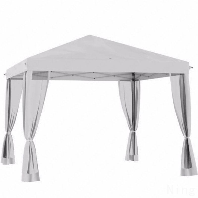 Pavillon de jardin escamotable, paroi latérale et mur en filet pour une utilisation extérieure