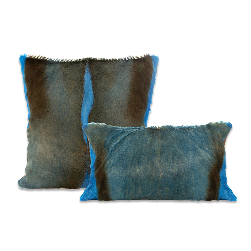 Springbok Accent Pillow by Outpost Original, Caribbean Blue, 18" x 10"