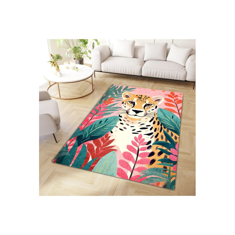 Tapis décoratif multicolore à motif tressé multicolore Northern Collection, Tapis de couloir 3 pi 3 po x 6 pi 7 po inclus