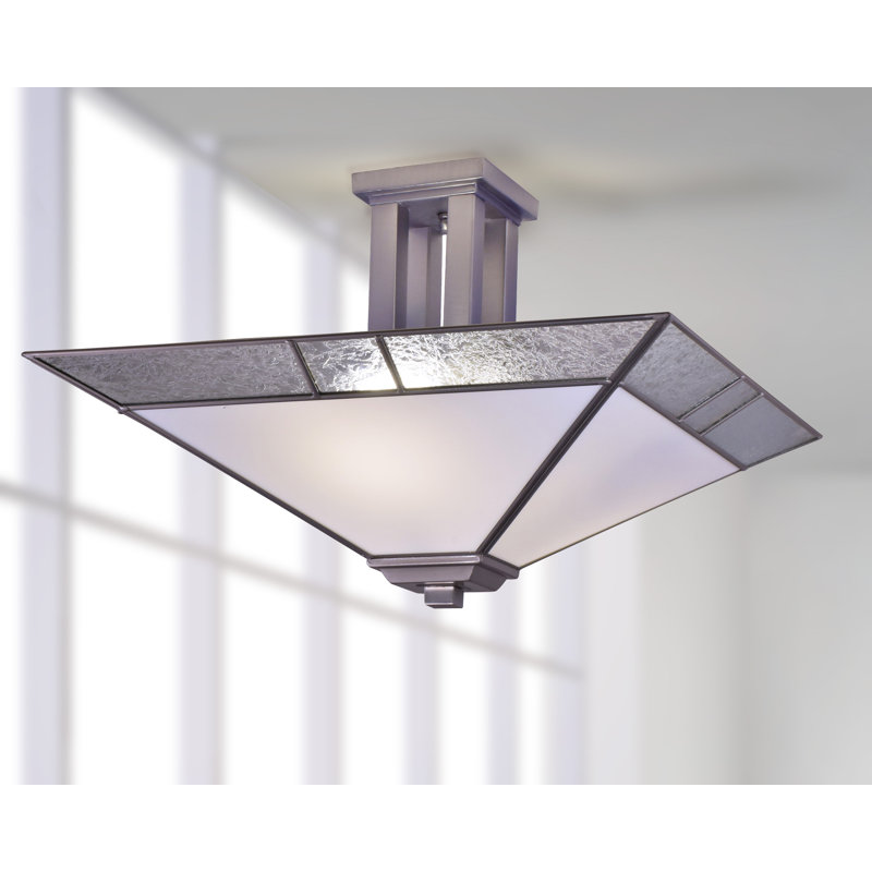 Berardi Glass Semi Flush Mount