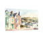 «Scenic & Cityscapes Coastal Town», reproduction d'art à l'aquarelle-1239660017