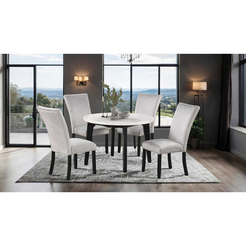 Hatchett 5-pcs Round Dining Table Set