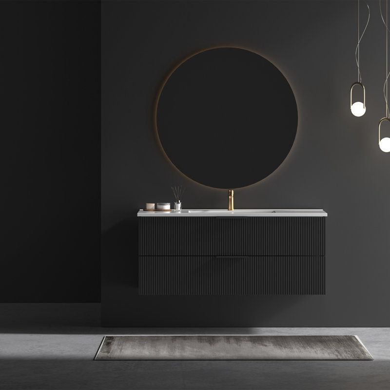 Cabinet black without sink