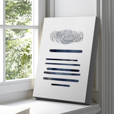 Toile tendue abstraite avec châssis de galerie ccclxix - prête à être accrochée