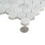 Heritage 1 in. x 1 in. Honeycomb Honed Marble Tile