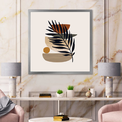 «Tropical Leaf Silhouettes and Shapes IV», impression sur toile