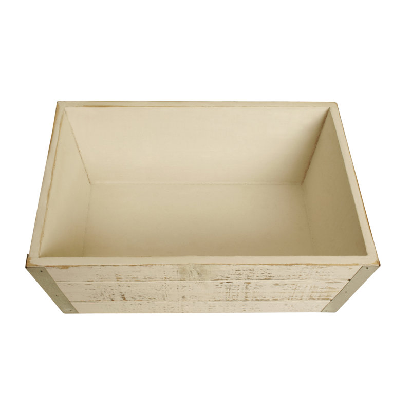 Ensemble de 2 pots à fleurs Kacper, H 5,75 po x l 13,5 po x P 7 po, Blanchir
