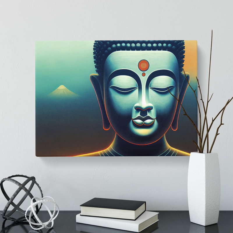 Cool Buddha - Wrapped Canvas, 50cm H x 76cm W x 3cm D
