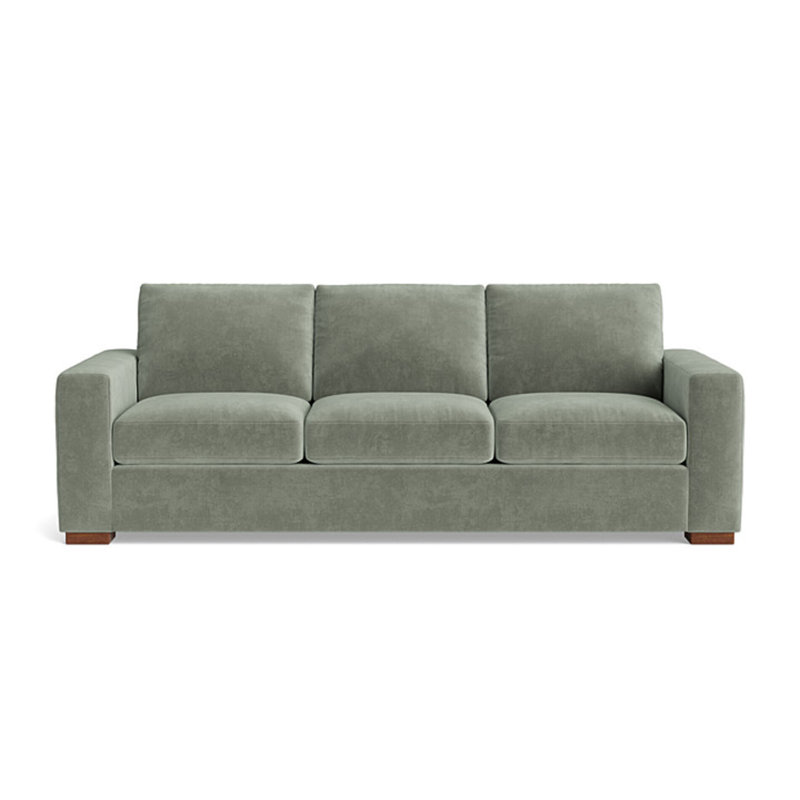 Couch Potato Sofa (95"), Velvet - Sage