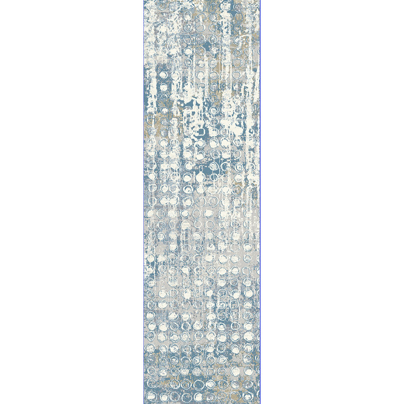 Tapis bleu Trent, Tapis de couloir : 2 pi 2 po x 7 pi 7 po