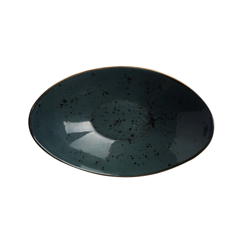 Shirey 250ml Boat Salad Bowl, Dark Grey/Navy Blue