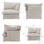 Chaise rembourrée en velours de lin Fairford-705274567