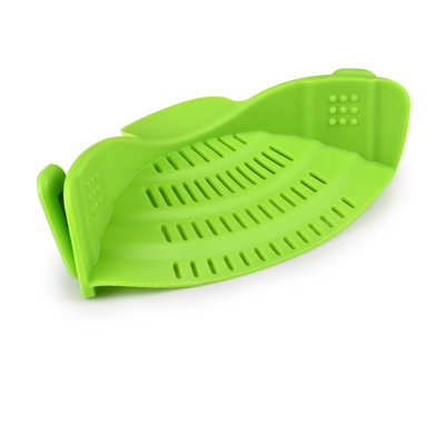 Zulay Silicone Pot Strainer - Adjustable Snap On Strainer For Most Pots & Pans