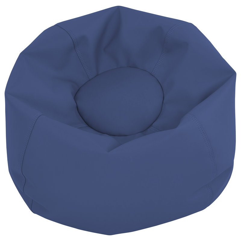 SoftScape Classic Bean Bag, 19" H x 26" W x 26" D, Navy