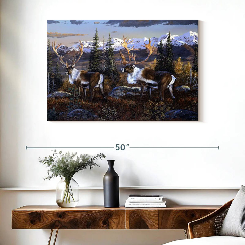 Caribou, 26" H x 39" W