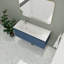 Meuble-lavabo mural simple 48 po avec plateau en résine