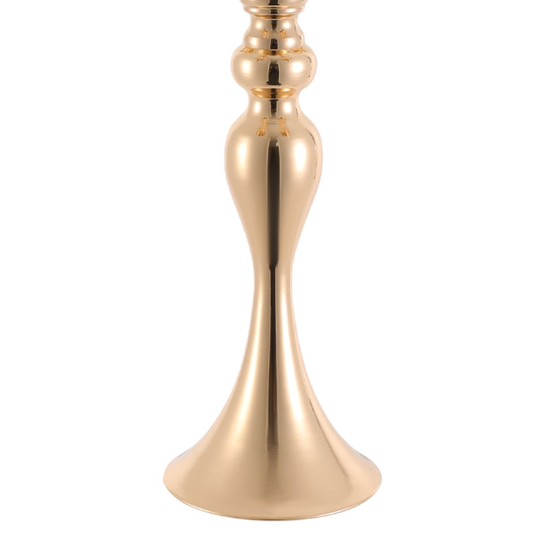 Centre de table candélabre en cristal à 5 bras, Doré