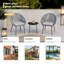 2-person Patio Dining Set With Small Glass Table