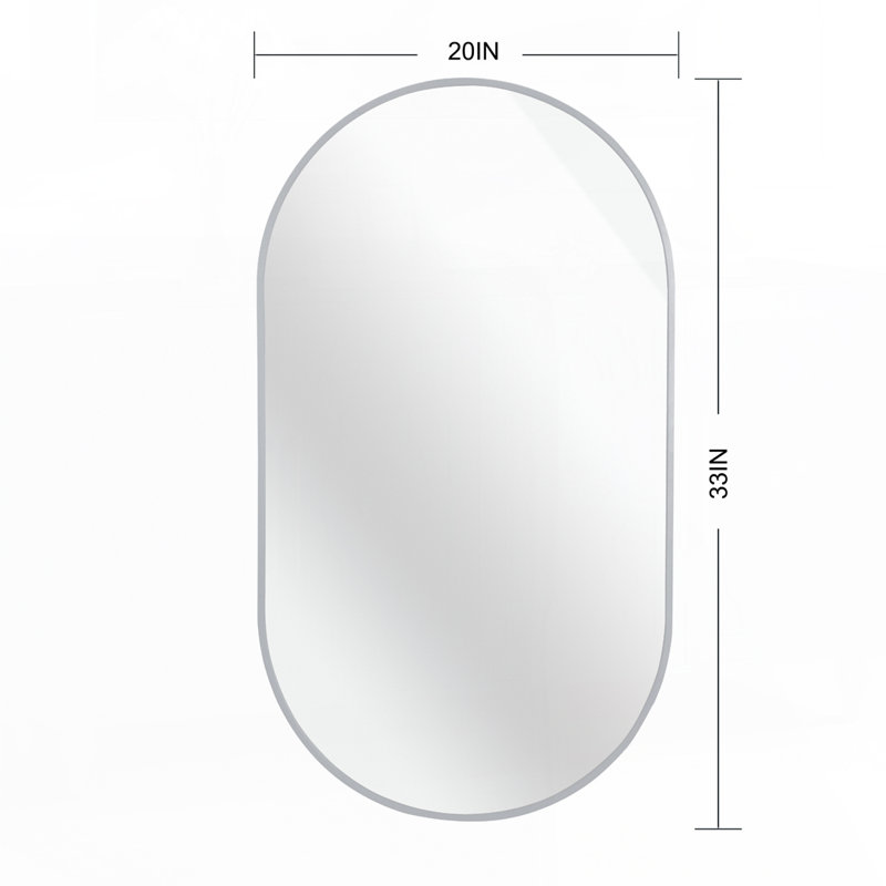 Miroir ovale, Argent