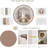 Wooden Round Mirror