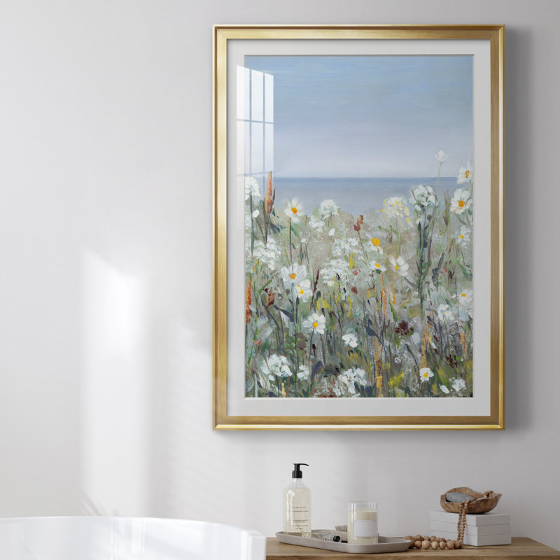 Impression encadrée de qualité supérieure, Cadre doré, H 24,5 po x l 18,5 po x P 1 po