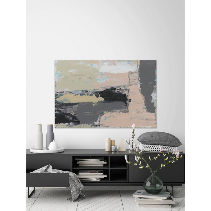 « rose-a-boo iv », reproduction de peinture à l’acrylique sur toile, 30 po x 45 po