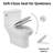 Los Flexi Two-Piece ADA Toilet, 17.5" Chair Height Elongated Toilet with Soft-Close Seat, 1.28 GPF Single Flush & Full Installation Kit, 12" Rough-In