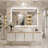Lunara UL Certified Frameless Backlit LED Bathroom Vanity Mirror , Anti Fog Temper Glass 3 Year Warranty-544630741
