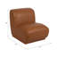 Fauteuil d'appoint sans accoudoirs en cuir Orren Ellis, fabrication en bois robuste - 41 po