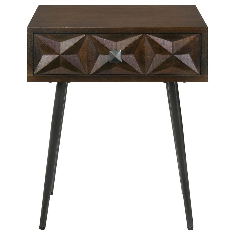 Table d'appoint Dkota, Café foncé