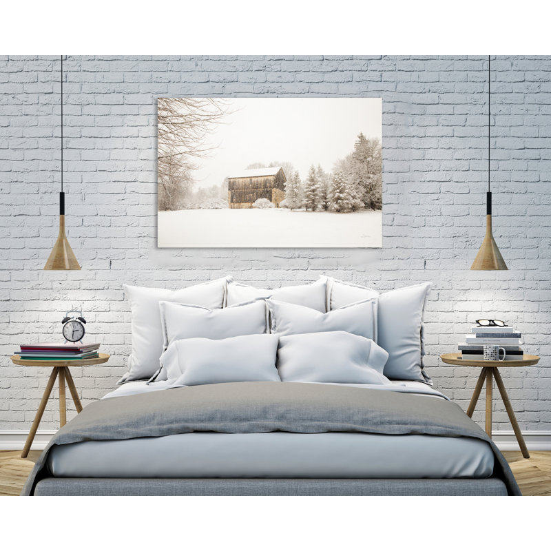 «First Snow», toile tendue par Aledanda, H 32 po x l 48 po x P 1,5 po