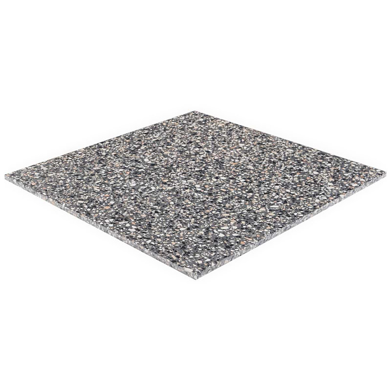 Terrazzo Italy 24x24 Honed Terrazzo Tile, Dolce Mora Gray