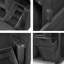 Îlot de cuisine extérieur pliant de 78,3 po de largeur avec plateau en acier inoxydable - Station de préparation de barbecue massive avec armoire à ordures inclinable - Chariot de barbecue mobile de 36 po de hauteur - Noir-558034738