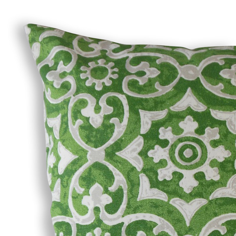 Coussin Parmida, 24 po x 24 po, Coussin décoratif, Vert