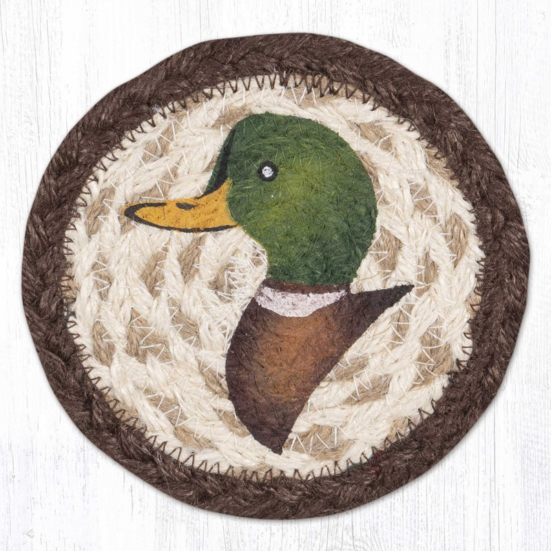  IC-620 Mallard Duck Printed Coaster 5"x5", Mallard Duck