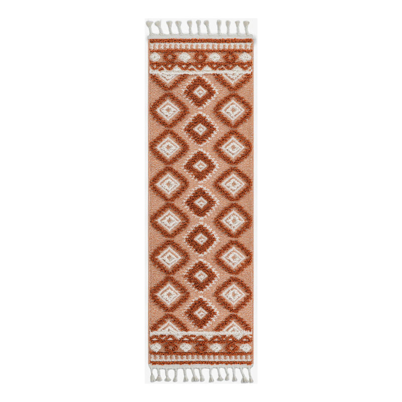Jiawei Geometric Indoor Rug, Runner 2' x 8'
