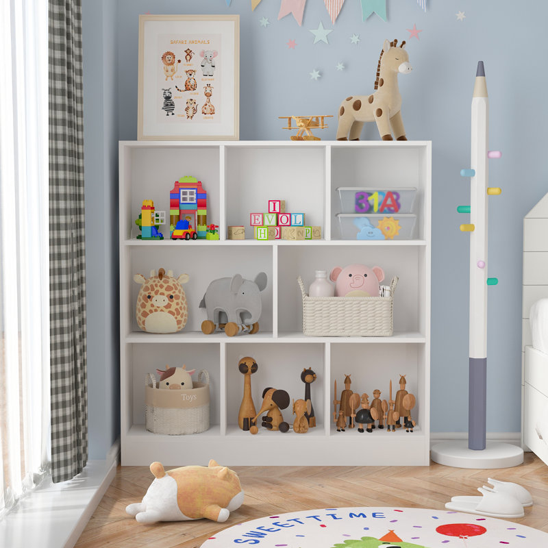 Bibliothèque à cubes Breunna, (8 tablettes) H 41 po x l 39 po x P 9 po