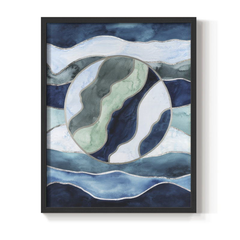 «Siren's portail I», reproduction encadrée - bois massif, H 11 po x l 9 po, Noir