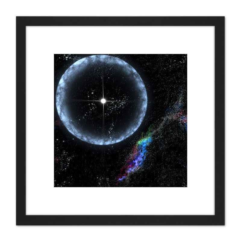 Space NASA Star SGR1806-20 Gamma Ray Flare Illustration - Single Picture Frame Print