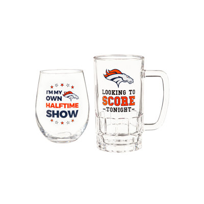 Ensemble de verres assortis 2 pièces NFL