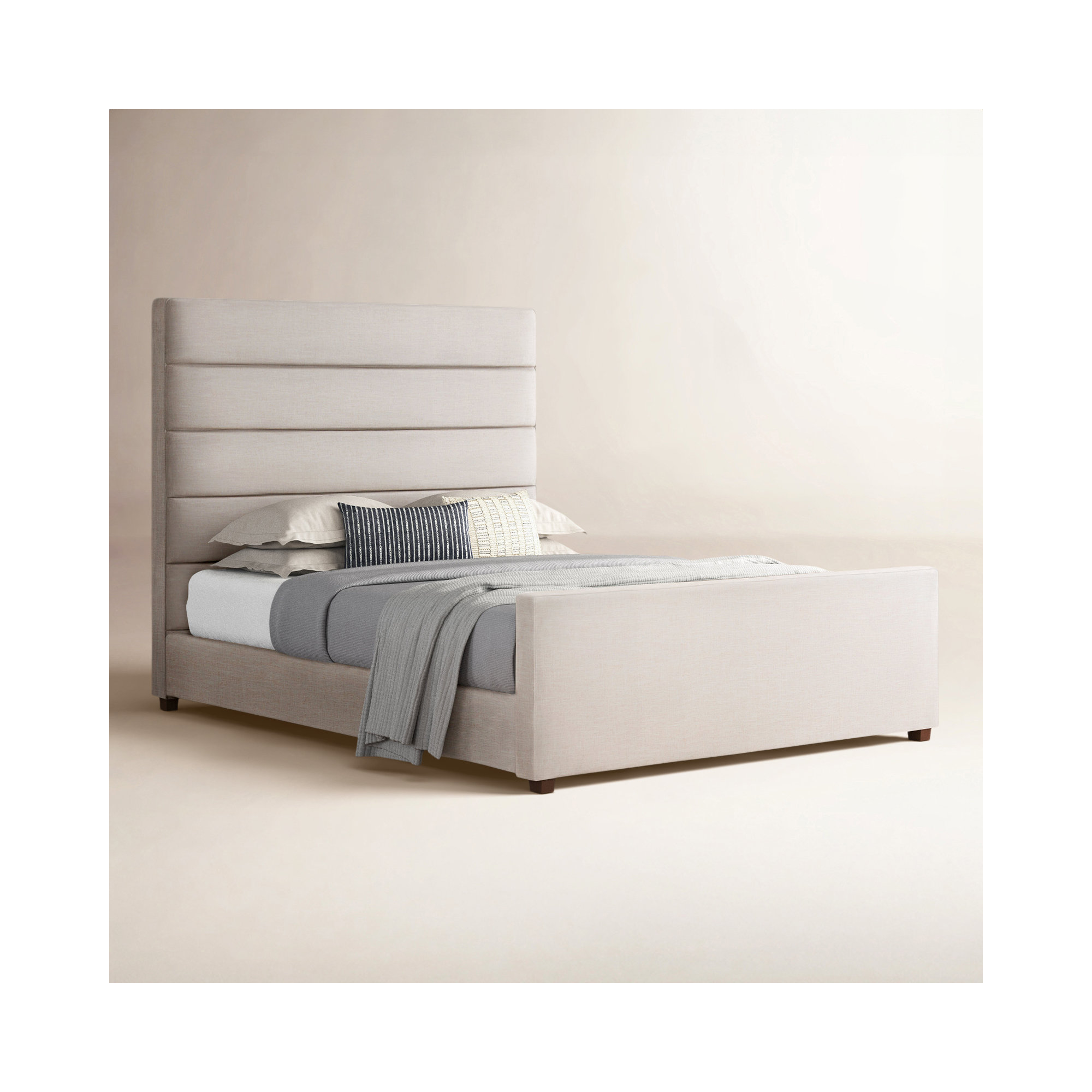 Bigsby Bed, Cambric Ivory, Queen