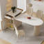 Table de salle à manger moderne et simple de style crème