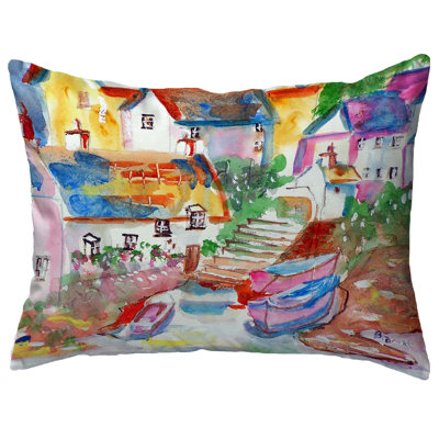 Outdoor Reversible Throw Pillow