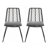 DEJA CHAIR,2PCS With 2 Cushions,Gray