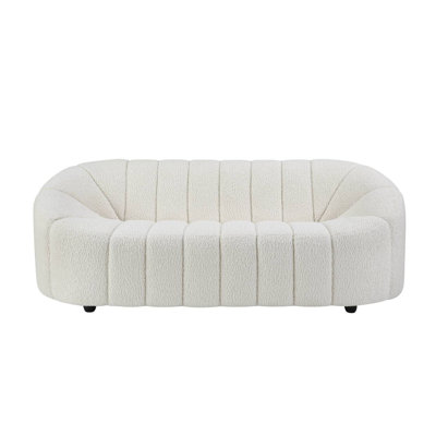 Osmash White Teddy Sherpa Sofa