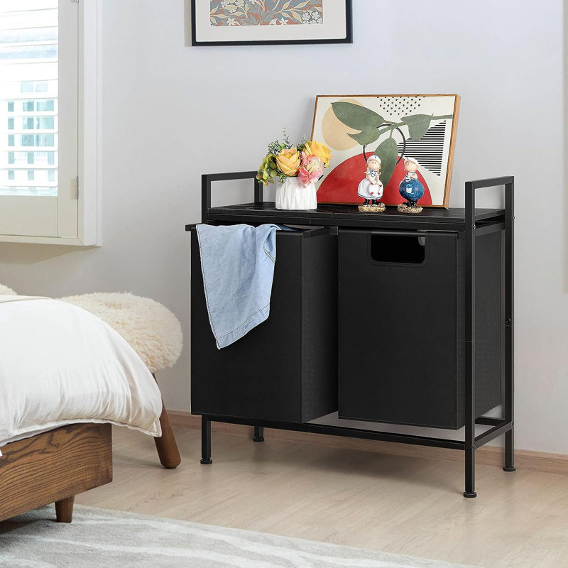 Laundry Sorter with Handles, Black